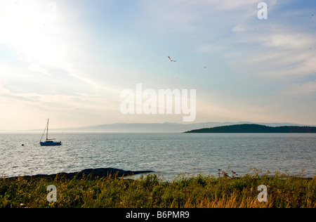 Stadt von Kamouraska am Ufer des St.-Lorenz-Strom Bas Saint Laurent Quebec Stockfoto