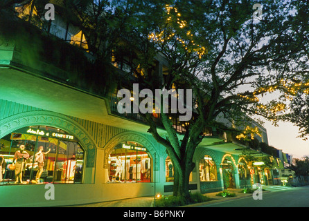 CocoWalk Einkaufszentrum, Coconut Grove Stockfoto