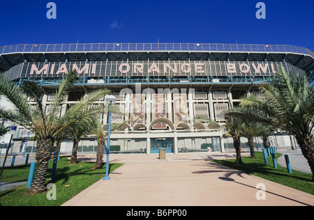 Orange Bowl Stadium, Little Havana Nachbarschaft Stockfoto