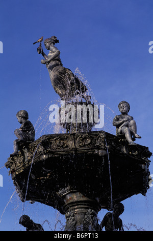 Court Square Brunnen Montgomery Alabama USA Stockfoto