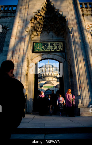 Istanbul Türkei Europa Asien türkische Moschee Menschen muslimischen Islam Bosporus Mann Frau Reisen Stockfoto