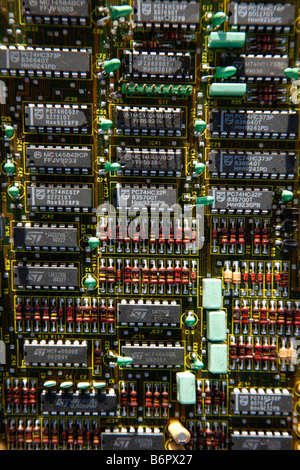 Elektronikschrott, gebraucht alt Computer-Teile für das recycling Stockfoto