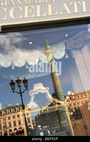 Geschäft in Place Vendôme Paris Stockfoto