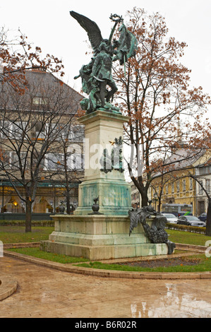 Budapester Denkmal des Indipendenkriegs von 1848-49, hergestellt von Gyorgy Zala Disz ter Castle, Ungarn Stockfoto