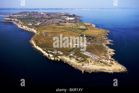 Luftaufnahme des Portland Bill Weymouth. Stockfoto