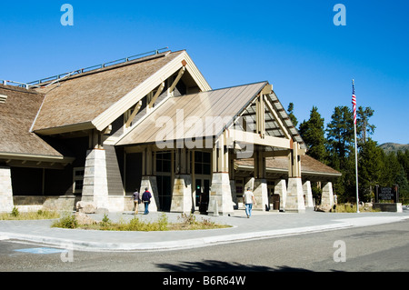 Einreisende Educaton Besucherzentrum Canyon Village im Yellowstone National Park Stockfoto