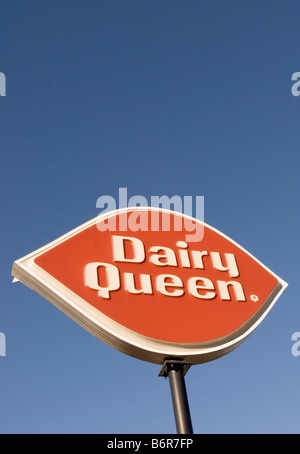 Dairy Queen Schild USA Stockfoto