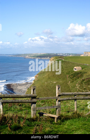 Küsten-Wanderweg über Cwm Nash Glamorgan Erbe Küste Vale von Glamorgan-Süd-Wales Stockfoto