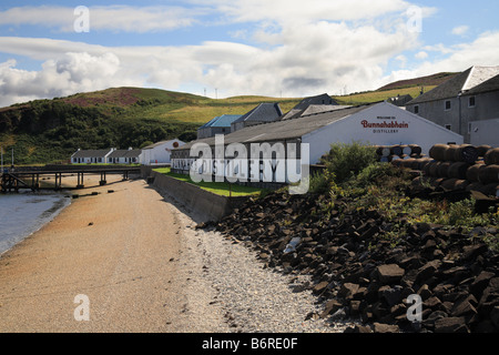 "Bunnahabhain Whisky-Destillerie" Isle of Islay, Schottland. Stockfoto