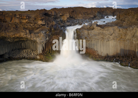 Aldeyjarfoss Wasserfall in Island Stockfoto