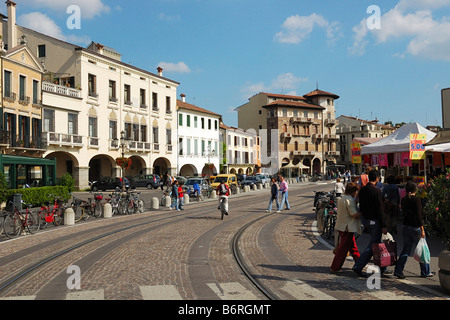 Padua Straßenmarkt in Prato della Valle Stockfoto