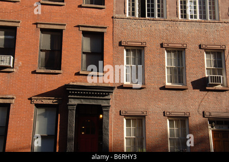 Wohnhäuser in New York City Stockfoto