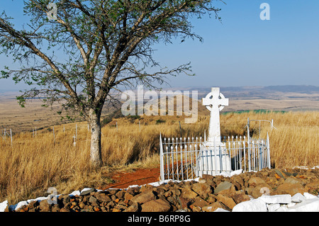 Ehemalige Schlachtfeld im Anglo-Boer Krieg, Spionkop, Kwazulu-Natal, Südafrika, Afrika Stockfoto