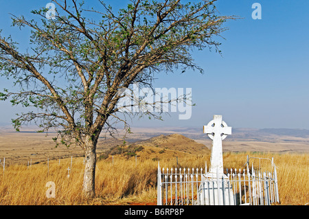 Ehemalige Schlachtfeld im Anglo-Boer Krieg, Spionkop, Kwazulu-Natal, Südafrika, Afrika Stockfoto