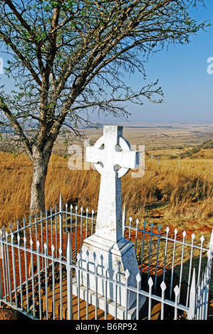 Ehemalige Schlachtfeld im Anglo-Boer Krieg, Spionkop, Kwazulu-Natal, Südafrika, Afrika Stockfoto