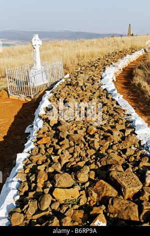 Ehemalige Schlachtfeld im Anglo-Boer Krieg, Spionkop, Kwazulu-Natal, Südafrika, Afrika Stockfoto