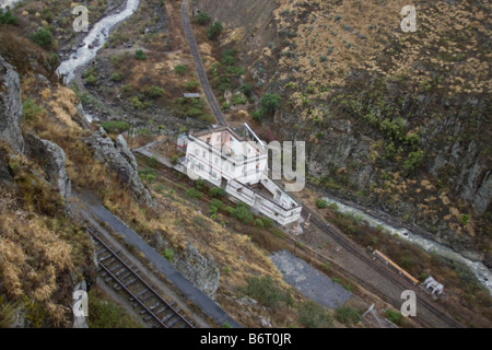 Malerische Landschaft in der Nähe von Sibambe von Riobamba Berg trainieren Provinz Chimborazo Ecuador Südamerika Stockfoto