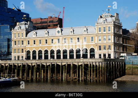 Website des ursprünglichen Billingsgate Fischmarkt, London Stockfoto