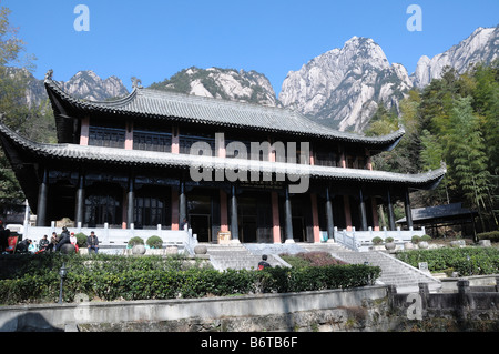 Eingang zum Huangshan, gelben Berg globalen Geopark, Anhui, China Stockfoto