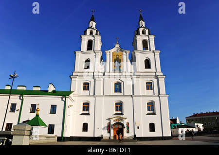 Die orthodoxe Kathedrale des Heiligen Geistes (1642) in Minsk, Republik Belarus, Osteuropa Stockfoto