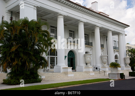 Henry Flagler House Museum in Palm Beach Florida The Fifty five Zimmer Beaux-Arts-Immobilien bekannt als Whitehall. Stockfoto