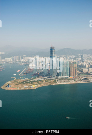 Neue Entwicklungen in Hongkong von West Kowloon entfernt. Stockfoto