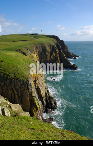 Mull of Galloway, gespielt am südlichsten Punkt, Rhins of Galloway, Dumfries & Galloway, Schottland Stockfoto