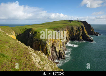 Mull of Galloway, gespielt am südlichsten Punkt, Rhins of Galloway, Dumfries & Galloway, Schottland Stockfoto