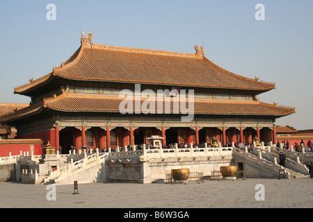 Innerhalb der Mauern der verbotenen Stadt in Peking in China Stockfoto