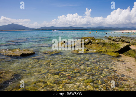 China, Chinesisch, Ost-Asien, Asien, Hainan, Sanya, Strand Stockfoto