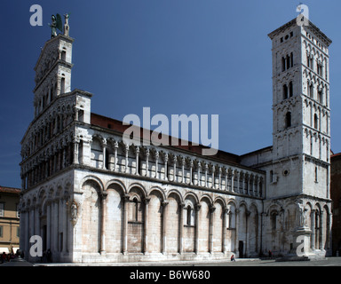 San Michele in Foro Barockkirche Lucca Toskana Italien Stockfoto