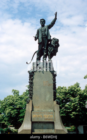 Statue von Vasil Levski (Revolutionshelden in Bulgarien). Stockfoto