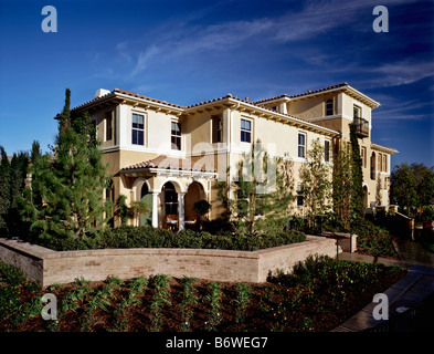 Vorderen äußeren zeitgenössische Italianate-Stil nach Hause Stockfoto