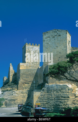 Castello di Lombardia in Enna-Sizilien-Italien Stockfoto