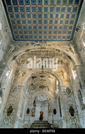 Ferraro Stuck in Santa Margherita Kirche in Sciacca-Sizilien-Italien Stockfoto