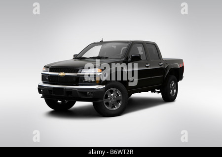 2009 Chevrolet Colorado LT in schwarz - Winkel-Vorderansicht Stockfoto