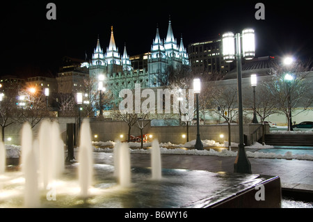 USA Utah Salt Lake City Mormone Theater Stockfoto