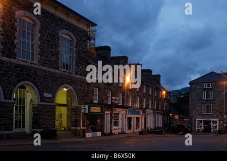 Ortszentrum Zentrum typischen Stadtgebäude Eldon Square Ceredigion Wales UK Stockfoto
