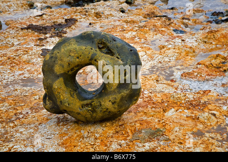 Flint am Weststrand Runton Norkfolk SSSI Stockfoto