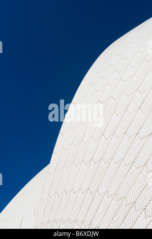 Dach-Detail des Sydney Opera House Sydney Australia Stockfoto