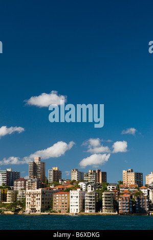 "Skyline von Milson Punkt vom Circular Quay Sydney Australia gesehen" Stockfoto