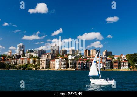 "Skyline von Milson Punkt vom Circular Quay Sydney Australia gesehen" Stockfoto