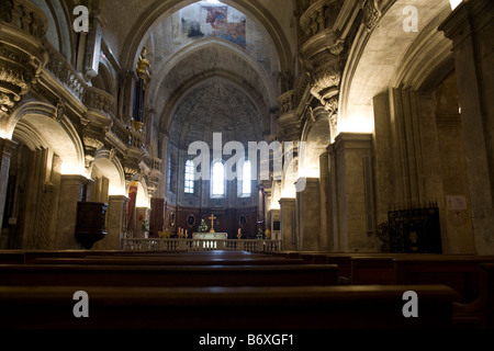 Palais des Papes in Avignon: im Inneren der Kathedrale. Frankreich Stockfoto