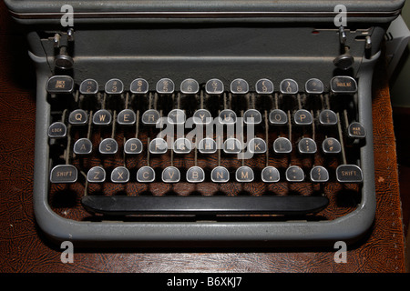 Staubige Royal Schreibmaschinentastatur. Stockfoto