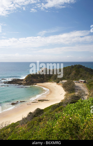 Shelly Beach Nambucca Heads von Captain Cook Lookout New South Wales Australien Stockfoto