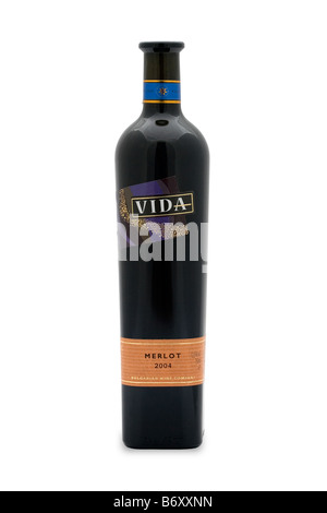 Bulgarien Vida Merlot 2004 trocken rot Wein tiefe Frucht Aroma Wald Brombeere Kirsche Vanille Stockfoto