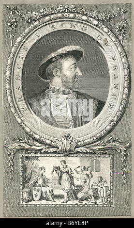 Francis ich König von Frankreich 12 Sept 1494 31 Mar 1547 Stockfoto