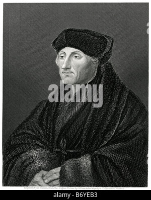 Desiderius Erasmus Roterodamus (manchmal bekannt als Desiderius Erasmus von Rotterdam) (Oktober 27, 1466/1469 Rotterdam – 12. Juli Stockfoto