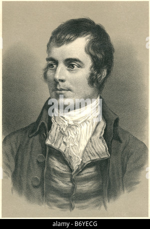 Robert Burns (25. Januar 1759 – 21. Juli 1796) (auch bekannt als Lieblingssohn Rabbie Burns, Schottland, der Pflüger-Dichter Stockfoto