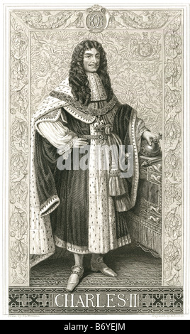 Karl II. (29. Mai 1630 OS – 6. Februar 1685) war der König von England, Schottland und Irland. Stockfoto